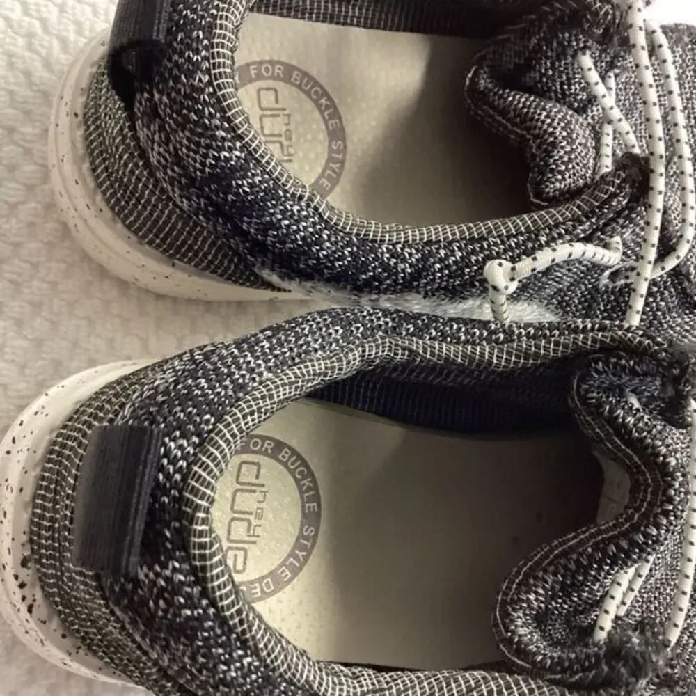 Hey Dude Wally‎ Storm Sox Casual Slip-On Shoes Gray Colorblock Womens Size 7 38
